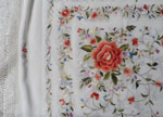 Handmade Manila Embroidered Shawl. Natural Silk. Ref.1011019MRFLCLRJ 363.630€ #500351011019MRFLCLRJ
